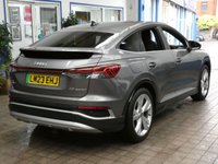 USED 2023 23 AUDI Q4 E-TRON 40 S line Sportback 5dr Electric Auto 82kWh (204 ps) STUNNING EXAMPLE SAT NAV PART LEATHER HEATED SEATS CRUISE CONTROL PARKING SENSORS 1 OWNER WARRANTY