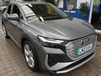 USED 2023 23 AUDI Q4 E-TRON 40 S line Sportback 5dr Electric Auto 82kWh (204 ps) STUNNING EXAMPLE SAT NAV PART LEATHER HEATED SEATS CRUISE CONTROL PARKING SENSORS 1 OWNER WARRANTY