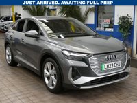 USED 2023 23 AUDI Q4 E-TRON 40 S line Sportback 5dr Electric Auto 82kWh (204 ps) STUNNING EXAMPLE SAT NAV PART LEATHER HEATED SEATS CRUISE CONTROL PARKING SENSORS 1 OWNER WARRANTY