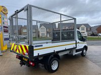 USED 2021 21 FORD TRANSIT 350 RWD 2.0 TDCI 130 BHP L2 CAGE REFUGE TIPPER **ONLY 26K**DIRECT COUNCIL** 