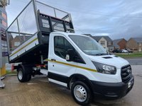 USED 2021 21 FORD TRANSIT 350 RWD 2.0 TDCI 130 BHP L2 CAGE REFUGE TIPPER **ONLY 26K**DIRECT COUNCIL** 