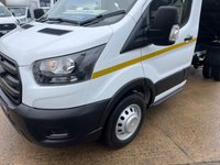 USED 2021 21 FORD TRANSIT 350 RWD 2.0 TDCI 130 BHP L2 CAGE REFUGE TIPPER **ONLY 26K**DIRECT COUNCIL** 