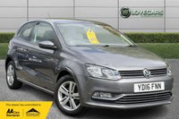 USED 2016 16 VOLKSWAGEN POLO 1.0 BlueMotion Tech Match Hatchback 3dr Petrol Manual Euro 6 (s/s) (75 ps) STUNNING EXAMPLE WITH LONG MOT, GOOD HISTORY, HPI CLEAR, 2 X KEYS, GENUINE LOW MILEAGE FROM NEW! ALLOYS, FRONT/REAR PARKING SENSORS, CRUISE, AIR CON, BLUETOOTH!