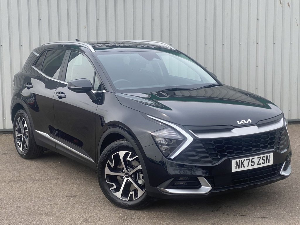 USED 2025 75 KIA SPORTAGE 1.6 h T-GDi 3 SUV 5dr Petrol Hybrid Auto Euro 6 (s/s) (207 bhp) CARPLAY+CAMERA+SAT NAV+CRUISE