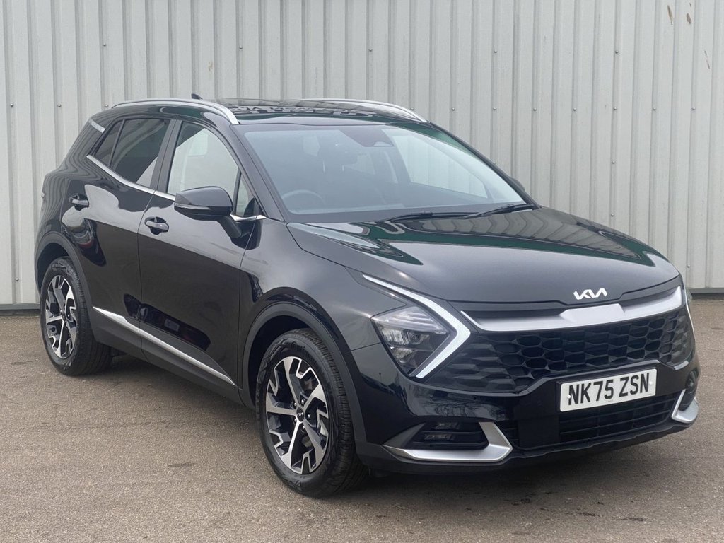 USED 2025 75 KIA SPORTAGE 1.6 h T-GDi 3 SUV 5dr Petrol Hybrid Auto Euro 6 (s/s) (207 bhp) CARPLAY+CAMERA+SAT NAV+CRUISE