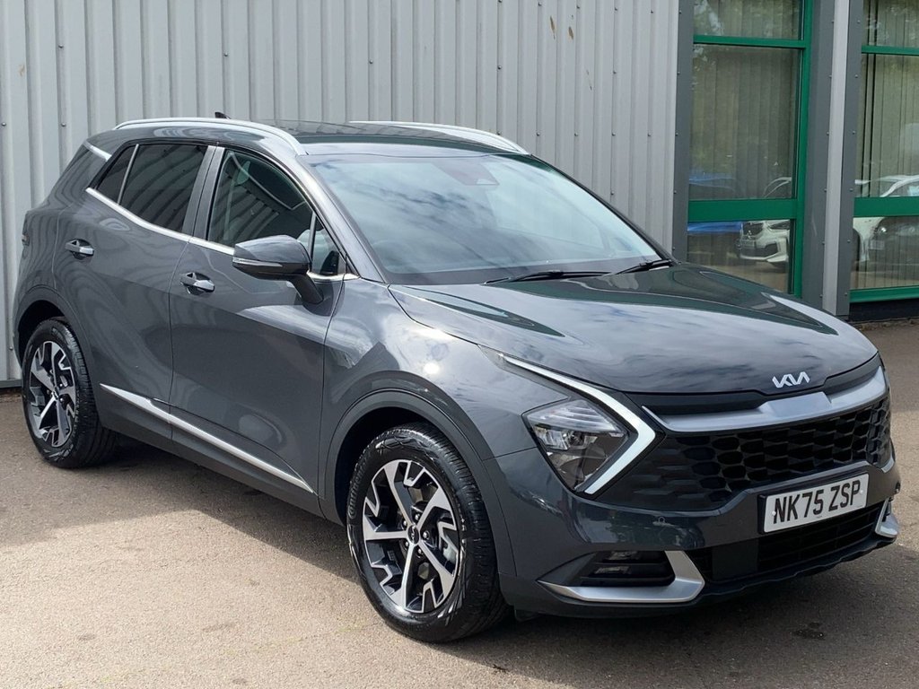 USED 2025 75 KIA SPORTAGE 1.6 h T-GDi 3 SUV 5dr Petrol Hybrid Auto Euro 6 (s/s) (207 bhp) CARPLAY+CAMERA+SAT NAV+CRUISE