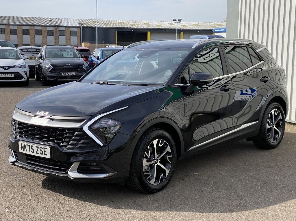 USED 2025 75 KIA SPORTAGE 1.6 h T-GDi 3 SUV 5dr Petrol Hybrid Auto Euro 6 (s/s) (207 bhp) CARPLAY+CAMERA+SAT NAV+CRUISE