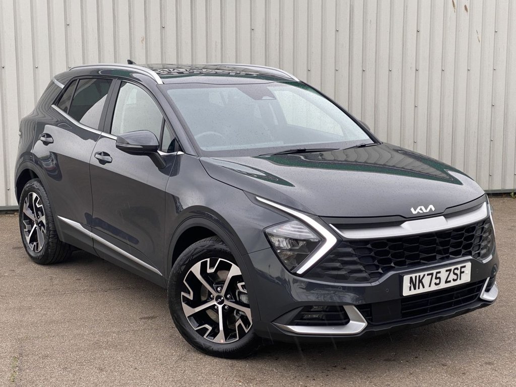 USED 2025 75 KIA SPORTAGE 1.6 h T-GDi 3 SUV 5dr Petrol Hybrid Auto Euro 6 (s/s) (207 bhp) CARPLAY+CAMERA+SAT NAV+CRUISE