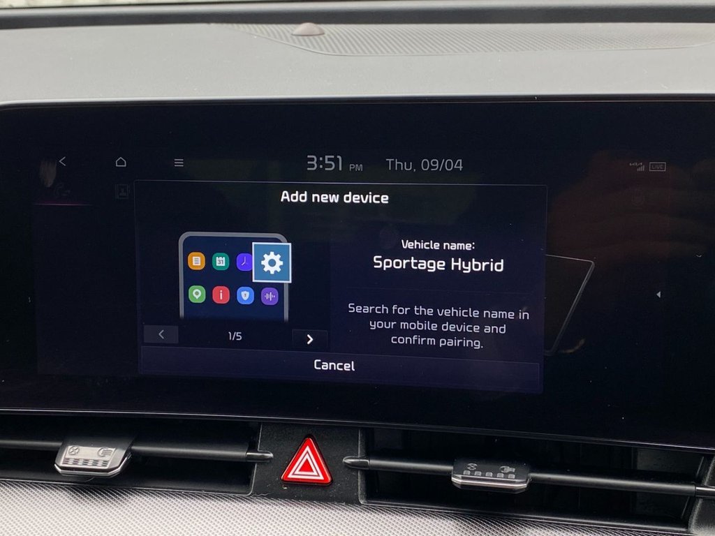 USED 2025 75 KIA SPORTAGE 1.6 h T-GDi 3 SUV 5dr Petrol Hybrid Auto Euro 6 (s/s) (207 bhp) CARPLAY+CAMERA+SAT NAV+CRUISE