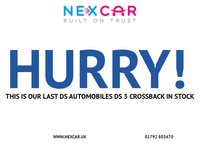 USED 2019 DS AUTOMOBILES DS 3 CROSSBACK 1.2 PureTech Performance Line Crossback 5dr Petrol EAT8 Euro 6 (s/s) (155 ps) 