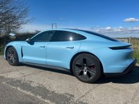 USED 2022 72 PORSCHE TAYCAN Performance Plus 93.4kWh 4S Saloon 4dr Electric Auto 4WD (11kW Charger) (571 ps) PERFORMANCE PLUS MODEL + 20' TAYCAN TURBO AERO ALLOYS + HEATED STEERING WHEEL + APPLE CARPLAY/ANDROID AUTO + PRIVACY GLASS + FINISHED IN FROZEN BLUE + PARK ASSIST WITH FRONT & REAR VISUAL AND AUDIBLE WARNING + LANE ASSIST + ADVANCED 2-ZONE CLIMATE CONTROL + HEATED FRONT SEATS + SOUND PACKAGE PLUS + CRUISE CONTROL + DAB RADIO + PORSCHE COMMUNICATION MANAGEMENT + WIRELESS PHONE CHARGING + PERFORMANCE BATTERY PLUS + 16.8' CURVED DISPLAY + MULTI-FUNCTION LEATHER SPORTS STEERING WHEEL
