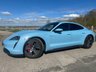 USED 2022 72 PORSCHE TAYCAN Performance Plus 93.4kWh 4S Saloon 4dr Electric Auto 4WD (11kW Charger) (571 ps) PERFORMANCE PLUS MODEL + 20' TAYCAN TURBO AERO ALLOYS + HEATED STEERING WHEEL + APPLE CARPLAY/ANDROID AUTO + PRIVACY GLASS + FINISHED IN FROZEN BLUE + PARK ASSIST WITH FRONT & REAR VISUAL AND AUDIBLE WARNING + LANE ASSIST + ADVANCED 2-ZONE CLIMATE CONTROL + HEATED FRONT SEATS + SOUND PACKAGE PLUS + CRUISE CONTROL + DAB RADIO + PORSCHE COMMUNICATION MANAGEMENT + WIRELESS PHONE CHARGING + PERFORMANCE BATTERY PLUS + 16.8' CURVED DISPLAY + MULTI-FUNCTION LEATHER SPORTS STEERING WHEEL