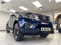 USED 2019 69 NISSAN NAVARA 2.3 dCi Tekna Pickup Double Cab 4dr Diesel Auto 4WD Euro 6 (190 ps) PARIS BLUE METALLIC / BLACK LEATHER TRIM / HEATED FRONT SEATS / DUAL ZONE CLIMATE / ELECTRIC WINDOWS / CRUISE CONTROL / SPEED LIMITER / AUTO LIGHTS / SATNAV / 360 CAMERAS / FRONT SENSORS / DAB / BLUETOOTH / APPLE CARPLAY / BONNET PROTECTOR / SIDESTEPS / ROLLER SHUTTER TONNEAU / LOAD LINER / TOWBAR / 18" ALLOY WHEELS / PRIVACY GLASS / SERVICE HISTORY