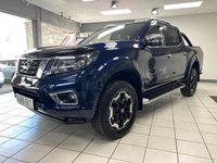 USED 2019 69 NISSAN NAVARA 2.3 dCi Tekna Pickup Double Cab 4dr Diesel Auto 4WD Euro 6 (190 ps) PARIS BLUE METALLIC / BLACK LEATHER TRIM / HEATED FRONT SEATS / DUAL ZONE CLIMATE / ELECTRIC WINDOWS / CRUISE CONTROL / SPEED LIMITER / AUTO LIGHTS / SATNAV / 360 CAMERAS / FRONT SENSORS / DAB / BLUETOOTH / APPLE CARPLAY / BONNET PROTECTOR / SIDESTEPS / ROLLER SHUTTER TONNEAU / LOAD LINER / TOWBAR / 18" ALLOY WHEELS / PRIVACY GLASS / SERVICE HISTORY
