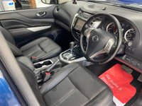 USED 2019 69 NISSAN NAVARA 2.3 dCi Tekna Pickup Double Cab 4dr Diesel Auto 4WD Euro 6 (190 ps) PARIS BLUE METALLIC / BLACK LEATHER TRIM / HEATED FRONT SEATS / DUAL ZONE CLIMATE / ELECTRIC WINDOWS / CRUISE CONTROL / SPEED LIMITER / AUTO LIGHTS / SATNAV / 360 CAMERAS / FRONT SENSORS / DAB / BLUETOOTH / APPLE CARPLAY / BONNET PROTECTOR / SIDESTEPS / ROLLER SHUTTER TONNEAU / LOAD LINER / TOWBAR / 18" ALLOY WHEELS / PRIVACY GLASS / SERVICE HISTORY