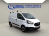 USED 2019 19 FORD TRANSIT CUSTOM 300 2.0 EcoBlue 105 ps L1 H1 Euro 6 Van with 3 bar Rhino Roof Rack and Ladder Roller, ARMAPLATE LOCK GUARDS, REAR PARKING SENSORS, - ONE COMPANY OWNER AND ONLY 42,000 MILES