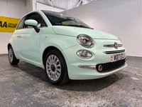 USED 2017 17 FIAT 500 1.2 Lounge Hatchback 3dr Petrol Manual Euro 6 (s/s) (69 bhp) Glass Roof-DAB Radio-Air Con
