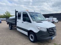 USED 2020 20 MERCEDES-BENZ SPRINTER 2.1 316 CDI L3 TIPPER DROPSIDE 160BHP. DOUBLE CREW CAB. 7 SEATER. LOW 82K MLS. TOW BAR. FINANCE. PX. TIPPER DROPSIDE. DOUBLE CAB. 7 SEATER. 82K MLS. FINANCE.