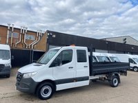 USED 2020 20 MERCEDES-BENZ SPRINTER 2.1 316 CDI L3 TIPPER DROPSIDE 160BHP. DOUBLE CREW CAB. 7 SEATER. LOW 82K MLS. TOW BAR. FINANCE. PX. TIPPER DROPSIDE. DOUBLE CAB. 7 SEATER. 82K MLS. FINANCE.