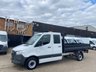 USED 2020 20 MERCEDES-BENZ SPRINTER 2.1 316 CDI L3 TIPPER DROPSIDE 160BHP. DOUBLE CREW CAB. 7 SEATER. LOW 82K MLS. TOW BAR. FINANCE. PX. TIPPER DROPSIDE. DOUBLE CAB. 7 SEATER. 82K MLS. FINANCE.
