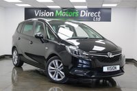 USED 2017 67 VAUXHALL ZAFIRA TOURER 1.4i Turbo SRi Nav Auto Euro 6 5dr 7 Seats, Black Leather