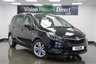 USED 2017 67 VAUXHALL ZAFIRA TOURER 1.4i Turbo SRi Nav Auto Euro 6 5dr 7 Seats, Black Leather