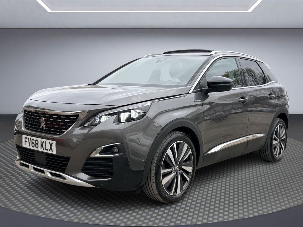 USED 2018 68 PEUGEOT 3008 1.6 PureTech GT Line Premium SUV 5dr Petrol EAT Euro 6 (s/s) (180 ps) PAN ROOF+R/CAMERA+APPLE CARPLAY