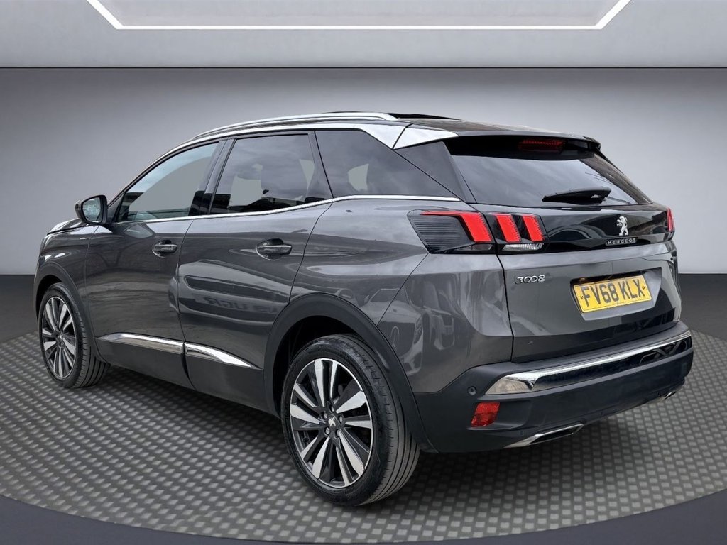 USED 2018 68 PEUGEOT 3008 1.6 PureTech GT Line Premium SUV 5dr Petrol EAT Euro 6 (s/s) (180 ps) PAN ROOF+R/CAMERA+APPLE CARPLAY