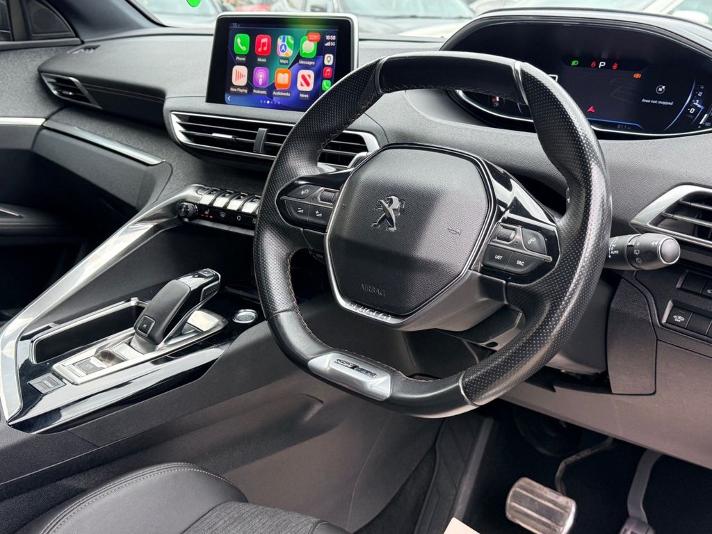 USED 2018 68 PEUGEOT 3008 1.6 PureTech GT Line Premium SUV 5dr Petrol EAT Euro 6 (s/s) (180 ps) PAN ROOF+R/CAMERA+APPLE CARPLAY