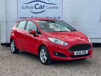 USED 2015 15 FORD FIESTA 1.25 Zetec Hatchback 5dr Petrol Manual Euro 5 (82 ps) www.suffolkcarcentre.co.uk - Located at Lowestoft