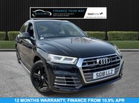 USED 2018 18 AUDI Q5 2.0 TDI S line SUV 5dr Diesel S Tronic quattro Euro 6 (s/s) (190 ps) HERE AT MOTOR SWITCH YOUR NEW MOTOR IS JUST A SWITCH AWAY WITH THIS AUDI Q5 TDI S LINE SUV 5DR 2.0 DIESEL S TRONIC QUATTRO EURO 6, WHICH COMES WITH A FULL 12 MONTHS NATIONWIDE WARRANTY AND ALSO COMES WITH A FULL 12 MONTHS MOT, THIS VEHICLE WILL ALSO BE FRESHLY SERVICED BEFORE IT LEAVES US TO BRING IT BACK UP TO DATE, THIS Q5 ALSO COMES WITH 2 KEYS, FINANCE AVAILABLE FROM 10.9% APR, DELIVERY AVAILABLE, PART EX WELCOME, FULLY VALETED USING AUTO SMART PRODUCTS, HPI CLEAR, MILEAGE CHECKED