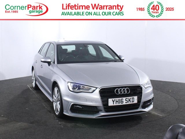 2016 16 AUDI A3 2.0 TDI S line Sportback 5dr Diesel S Tronic Euro 6 (s/s) (Nav) (150 ps) BLUETOOTH - DAB RADIO