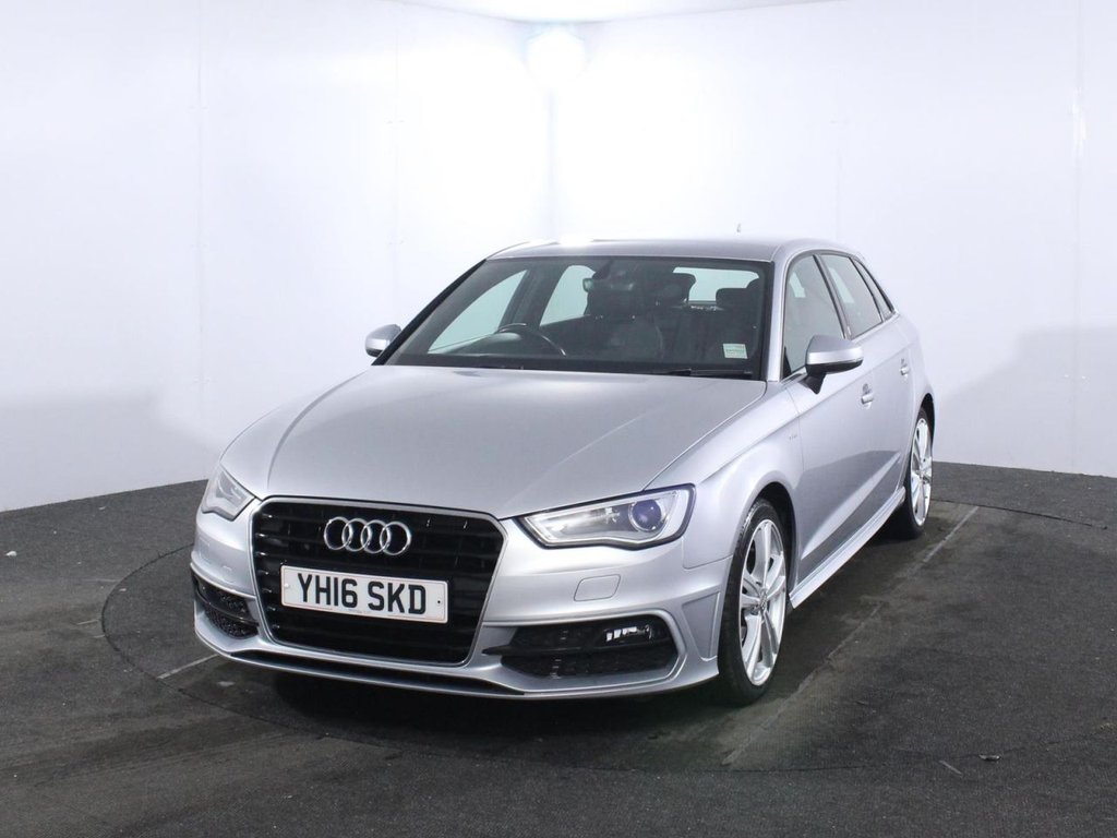 USED 2016 16 AUDI A3 2.0 TDI S line Sportback 5dr Diesel S Tronic Euro 6 (s/s) (Nav) (150 ps) BLUETOOTH - DAB RADIO