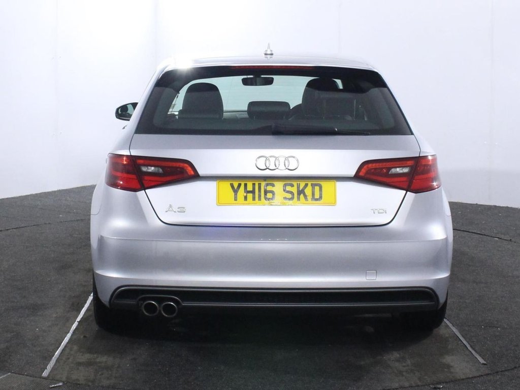 USED 2016 16 AUDI A3 2.0 TDI S line Sportback 5dr Diesel S Tronic Euro 6 (s/s) (Nav) (150 ps) BLUETOOTH - DAB RADIO