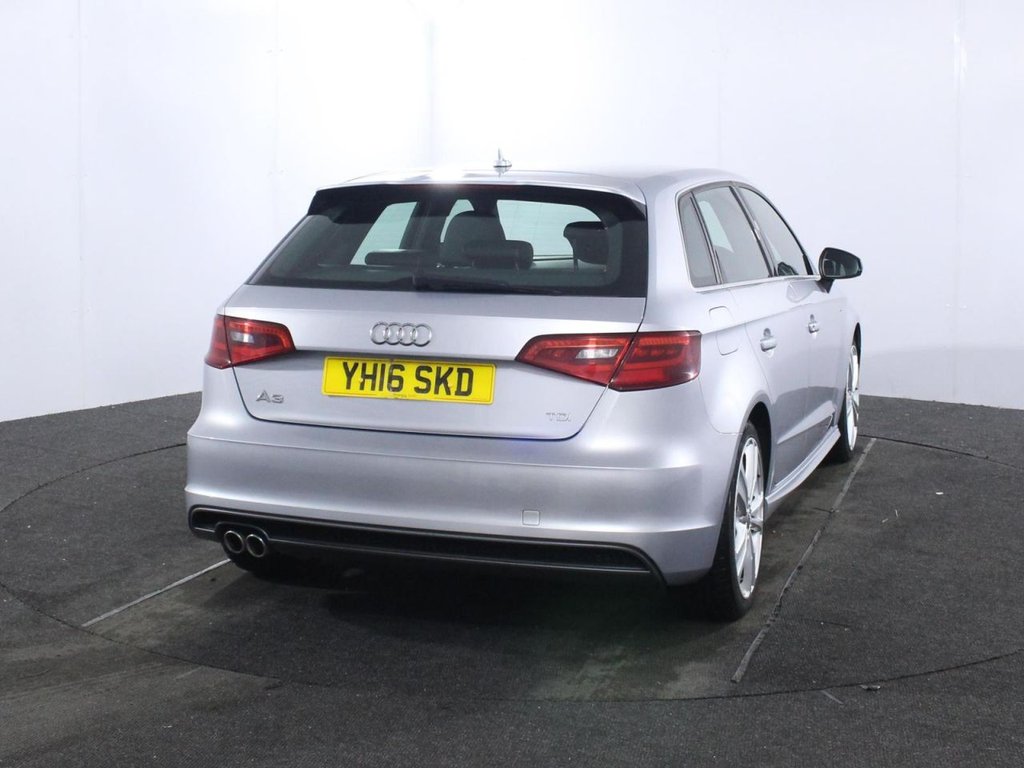 USED 2016 16 AUDI A3 2.0 TDI S line Sportback 5dr Diesel S Tronic Euro 6 (s/s) (Nav) (150 ps) BLUETOOTH - DAB RADIO