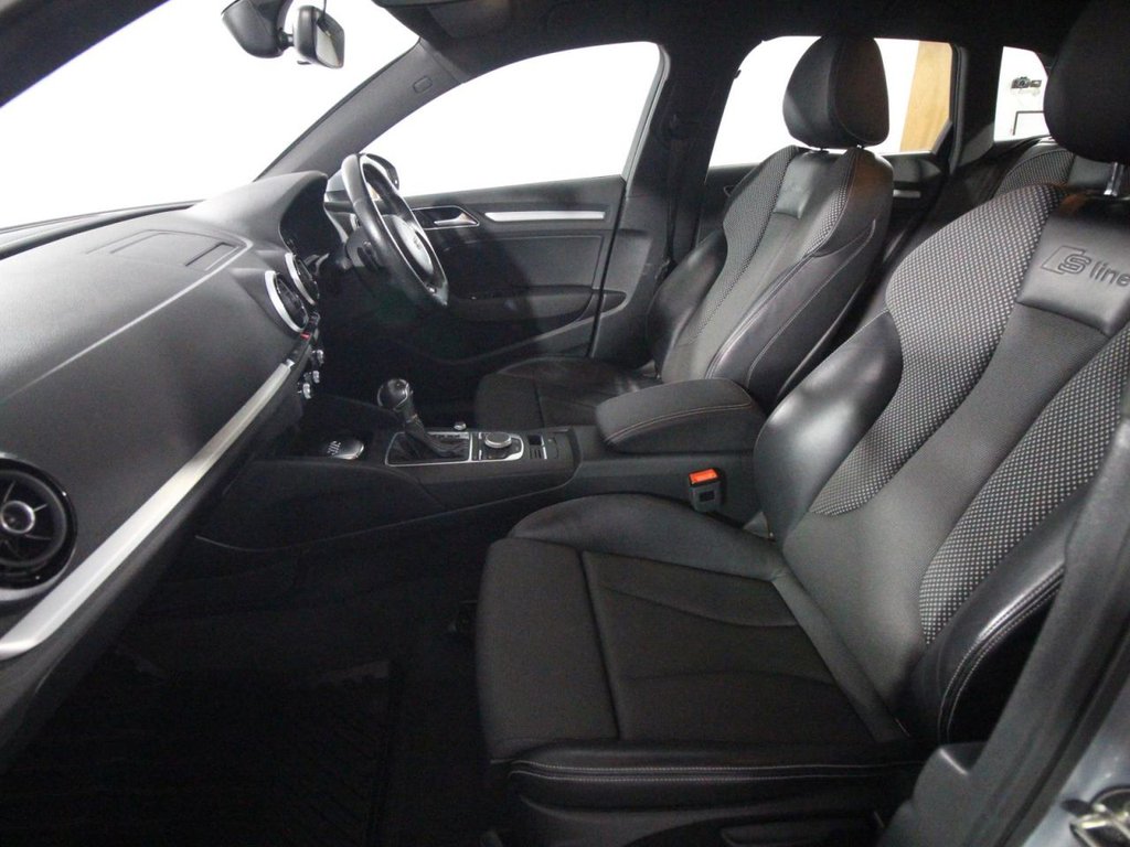 USED 2016 16 AUDI A3 2.0 TDI S line Sportback 5dr Diesel S Tronic Euro 6 (s/s) (Nav) (150 ps) BLUETOOTH - DAB RADIO