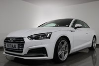 USED 2017 17 AUDI A5 2.0 TDI S line Coupe 2dr Diesel S Tronic Euro 6 (s/s) (190 ps) 6 stamp SERVICE HISTORY - 2 KEYS - &pound;35 TAX