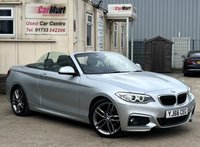 USED 2017 66 BMW 2 SERIES 2.0 220d M Sport Convertible 2dr Diesel Auto Euro 6 (s/s) (190 ps) - SAT NAV - HEATED LEATHER - P/SENSORS - BLUETOOTH - CRUISE - &pound;35 ROAD TAX