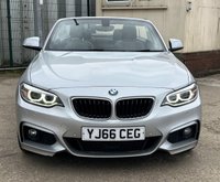 USED 2017 66 BMW 2 SERIES 2.0 220d M Sport Convertible 2dr Diesel Auto Euro 6 (s/s) (190 ps) - SAT NAV - HEATED LEATHER - P/SENSORS - BLUETOOTH - CRUISE - &pound;35 ROAD TAX