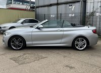 USED 2017 66 BMW 2 SERIES 2.0 220d M Sport Convertible 2dr Diesel Auto Euro 6 (s/s) (190 ps) - SAT NAV - HEATED LEATHER - P/SENSORS - BLUETOOTH - CRUISE - &pound;35 ROAD TAX