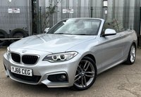 USED 2017 66 BMW 2 SERIES 2.0 220d M Sport Convertible 2dr Diesel Auto Euro 6 (s/s) (190 ps) - SAT NAV - HEATED LEATHER - P/SENSORS - BLUETOOTH - CRUISE - &pound;35 ROAD TAX