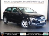 USED 2016 66 VOLKSWAGEN POLO 1.2 TSI BlueMotion Tech Match Hatchback 3dr Petrol Manual Euro 6 (s/s) (90 ps) DAB DIGITAL RADIO + BLUETOOTH PHONE FUNCTIONALITY + IN CAR ENTERTAINMENT WITH TOUCH SCREEN MEDIA DISPLAY + AUTOMATIC HEADLIGHTS + DAY TIME RUNNING LIGHTS + FRONT AND REAR PARKING SENSORS + PRIVACY GLASS + HILL HOLD START ASSIST + CLIMATE CONTROL + AIR CONDITIONING + LEATHER MULTIFUNCTIONAL STEERING WHEEL + ECO STOP START SYSTEM + ELECTRIC HEATED DOOR MIRRORS + ELECTRIC WINDOWS + 15 INCH ALLOY WHEELS....