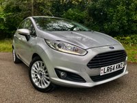 USED 2014 64 FORD FIESTA 1.0T EcoBoost Titanium Hatchback 5dr Petrol Manual Euro 5 (s/s) (100 ps) 1 FAMILY OWNED WITH ONLY 54,600 MILES//20 POUND ROAD TAX A YEAR//GREAT SERVICE HISTORY -FULL WET BELT REPLACEMENT-UPPER AND LOWER+ WATER PUMP JUST RENEWED BY US//BLUETOOTH//DAB,,ELECTRIC FOLDING MIRRORS//ALLOYS//AIRCON//REAR PARKING SENSORS//FULL SIZE SPARE WHEEL//FRONT FOG LIGHTS//GREAT SERVICE HISTORY X9 SERVICE STAMPS AND FULLY DOCUMENTED WITH INVOICES///NEW MOT JUST CARRIED OUT (100 ps) 1 FAMILY OWNED WITH ONLY 54,600 MILES//20 POUND ROAD TAX A YEAR//GREAT SERVICE HISTORY -FULL WET BELT REPLACEMENT-UPPER AND LOWER+ WATER PUMP JUST RENEWED BY US//BLUETOOTH//DAB,,ELECTRIC FOLDING MIRRORS//ALLOYS//AIRCON//REAR PARKING SENSORS//FULL SIZE SPARE WHEEL//FRONT FOG LIGHTS//GREAT SERVICE HISTORY X9 SERVICE STAMPS AND FULLY DOCUMENTED WITH INVOICES/////KEYLESS ENTRY AND STARTING