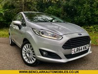 USED 2014 64 FORD FIESTA 1.0T EcoBoost Titanium Hatchback 5dr Petrol Manual Euro 5 (s/s) (100 ps) 1 FAMILY OWNED WITH ONLY 54,600 MILES//20 POUND ROAD TAX A YEAR//GREAT SERVICE HISTORY -FULL WET BELT REPLACEMENT-UPPER AND LOWER+ WATER PUMP JUST RENEWED BY US//BLUETOOTH//DAB,,ELECTRIC FOLDING MIRRORS//ALLOYS//AIRCON//REAR PARKING SENSORS//FULL SIZE SPARE WHEEL//FRONT FOG LIGHTS//GREAT SERVICE HISTORY X9 SERVICE STAMPS AND FULLY DOCUMENTED WITH INVOICES///NEW MOT JUST CARRIED OUT (100 ps) 1 FAMILY OWNED WITH ONLY 54,600 MILES//20 POUND ROAD TAX A YEAR//GREAT SERVICE HISTORY -FULL WET BELT REPLACEMENT-UPPER AND LOWER+ WATER PUMP JUST RENEWED BY US//BLUETOOTH//DAB,,ELECTRIC FOLDING MIRRORS//ALLOYS//AIRCON//REAR PARKING SENSORS//FULL SIZE SPARE WHEEL//FRONT FOG LIGHTS//GREAT SERVICE HISTORY X9 SERVICE STAMPS AND FULLY DOCUMENTED WITH INVOICES/////KEYLESS ENTRY AND STARTING