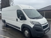 USED 2017 67 PEUGEOT BOXER 2.0 BlueHDi 435 Professional Panel Van 5dr Diesel Manual L4 H2 Euro 6 (130 ps) This 2017 Peugeot Boxer 2.0 BlueHDi 435 Professional L4 H2 Euro 6 5dr boasts a clear vehicle history, offering you peace of mind.  Powered by an efficient 2.0 litre BlueHDi diesel engine, this Euro 6 compliant van is presented in the Professional trim, known for its practical features.  With a substantial towing weight of 3000 kg, it is well equipped for a variety of tasks. The Boxer Professional derivative stands out with its impressive 15000 litre cargo volume.