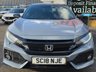 USED 2018 18 HONDA CIVIC 1.5 VTEC Turbo GPF Sport Plus Hatchback 5dr Petrol CVT Euro 6 (s/s) (182 ps) 