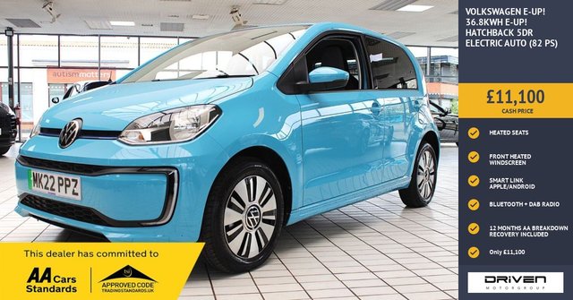 2022 e-up! 36.8kwh e-up! hatchback 5dr electric auto (82 ps) year 2022 mileage 4,047 miles fuel type electric engine size 0... photo