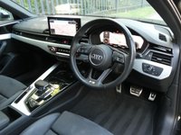 USED 2023 72 AUDI A4 2.0 TFSI 35 S line 4d S Tronic 150 S/S 1 OWNER FROM NEW, FULL AUDI SERVICE HISTORY, VIRTUAL COCKPIT (DIGITAL DASH), REAR VIEW CAMERA, SAT NAV, HEATED FRONT SEATS, AUDI SMART PHONE FOR WIRELESS APPLE CAR PLAY & ANDROID AUTO, 19 INCH ALLOYS, DAB RADIO, CRUISE CONTROL & SPEED LIMITER, SWEEPING INDICATORS, BLUETOOTH, FRONT & REAR PARKING SENSORS, ELECTRIC FOLDING HEATED MIRRORS, PRIVACY GLASS, S TRONIC AUTOMATIC, LEATHER ALCANTARA, SPORT SEATS, CLIMATE CONTROL, LIGHT & RAIN SENSORS, DRIVE SELECT, TIPTRONIC MFSW, AUTO HOLD, ISO FIX