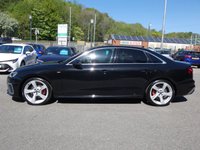 USED 2023 72 AUDI A4 2.0 TFSI 35 S line 4d S Tronic 150 S/S 1 OWNER FROM NEW, FULL AUDI SERVICE HISTORY, VIRTUAL COCKPIT (DIGITAL DASH), REAR VIEW CAMERA, SAT NAV, HEATED FRONT SEATS, AUDI SMART PHONE FOR WIRELESS APPLE CAR PLAY & ANDROID AUTO, 19 INCH ALLOYS, DAB RADIO, CRUISE CONTROL & SPEED LIMITER, SWEEPING INDICATORS, BLUETOOTH, FRONT & REAR PARKING SENSORS, ELECTRIC FOLDING HEATED MIRRORS, PRIVACY GLASS, S TRONIC AUTOMATIC, LEATHER ALCANTARA, SPORT SEATS, CLIMATE CONTROL, LIGHT & RAIN SENSORS, DRIVE SELECT, TIPTRONIC MFSW, AUTO HOLD, ISO FIX
