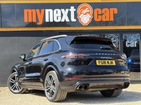 USED 2018 18 PORSCHE CAYENNE 4.0T V8 Turbo SUV 5dr Petrol TiptronicS 4WD Euro 6 (s/s) (550 ps) Porsche Dynamic Chassis Control (PDCC) + Panoramic roof system + Adaptive Cruise Control incl. Emergency Stop Function + Surround View+ Tow bar system with electrically deployable tow ball + Sport Chrono Package incl. mode switch	&pound;774 Lane Change Assist + Smooth-finish leather, two-tone leather interior + Roof rails with matt aluminium look finish + Privacy glass	+ Adaptive sports seat (18-way, electric) with integrated headrests, and memory package